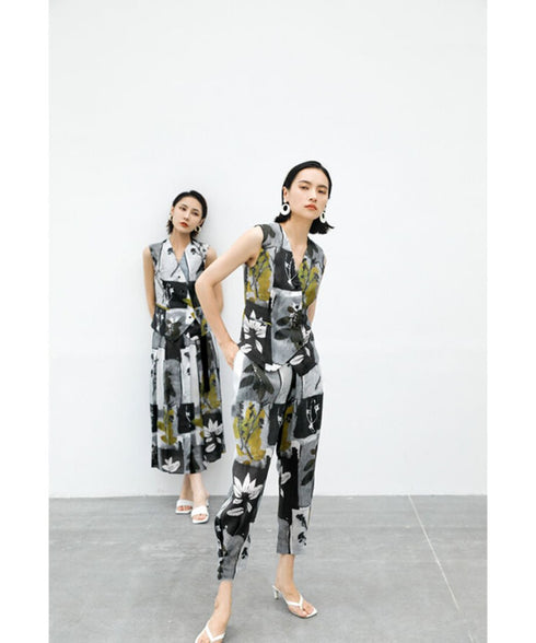 Abstract Art Tapered Pants